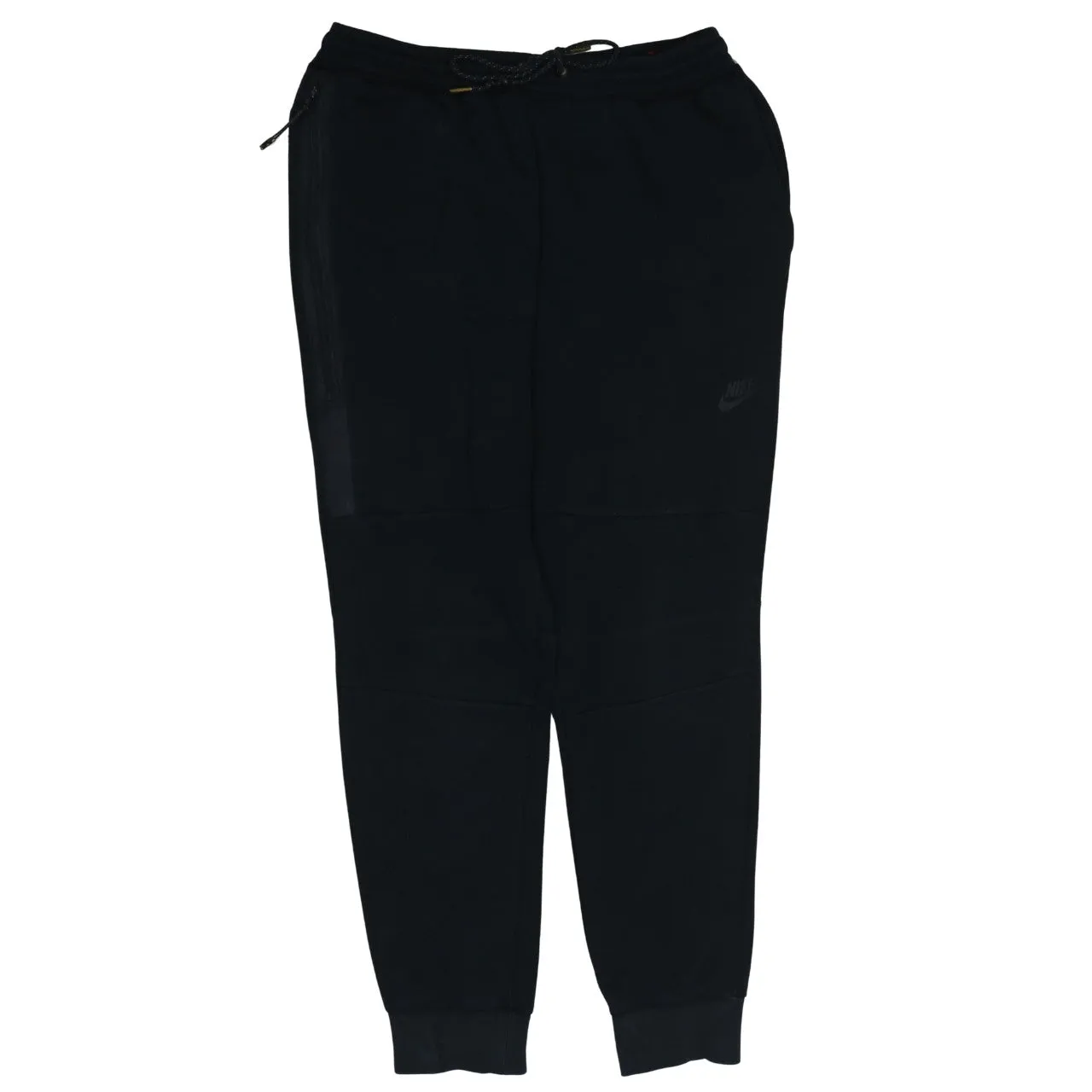 Nike Black Joggers Men’s Large Embroidered Logo Zip Pockets Cuffed Sweatpants sold by Vintage Club