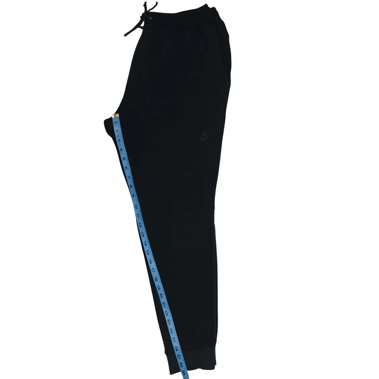 Nike Black Joggers Men’s Large Embroidered Logo Zip Pockets Cuffed Sweatpants sold by Vintage Club product image thumbnail 5