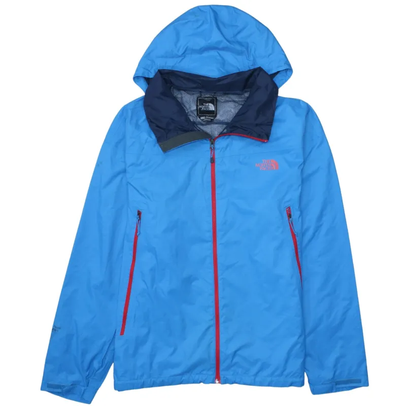 The North Face Blue Hooded Windbreaker Jacket Men’s XLarge Red Zip Pockets Embroidered Logo Outerwear sold by Vintage Club