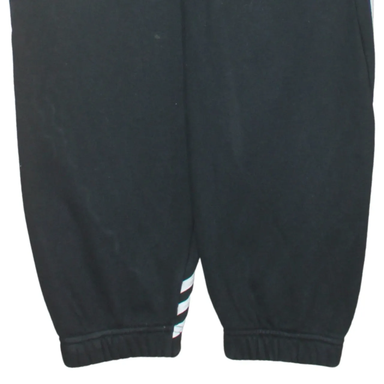 Adidas Black Joggers Men’s 32 Embroidered Trefoil Elasticated Cuffs Triple Stripe Track Pants sold by Vintage Club product image thumbnail 4