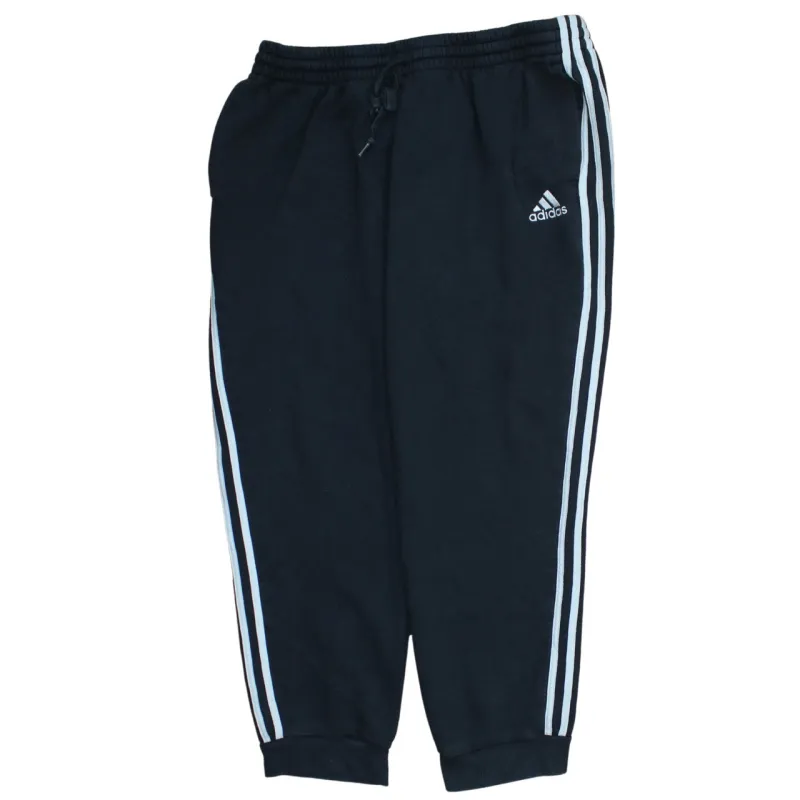 Adidas Black Joggers Men’s XXLarge Embroidered Logo Three Stripe Cuffed Sweatpants sold by Vintage Club