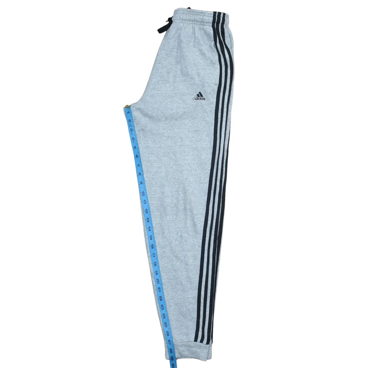 Adidas Light Grey Joggers Women’s Large Three Stripe Leg Embroidered Logo Sweatpants sold by Vintage Club product image thumbnail 5