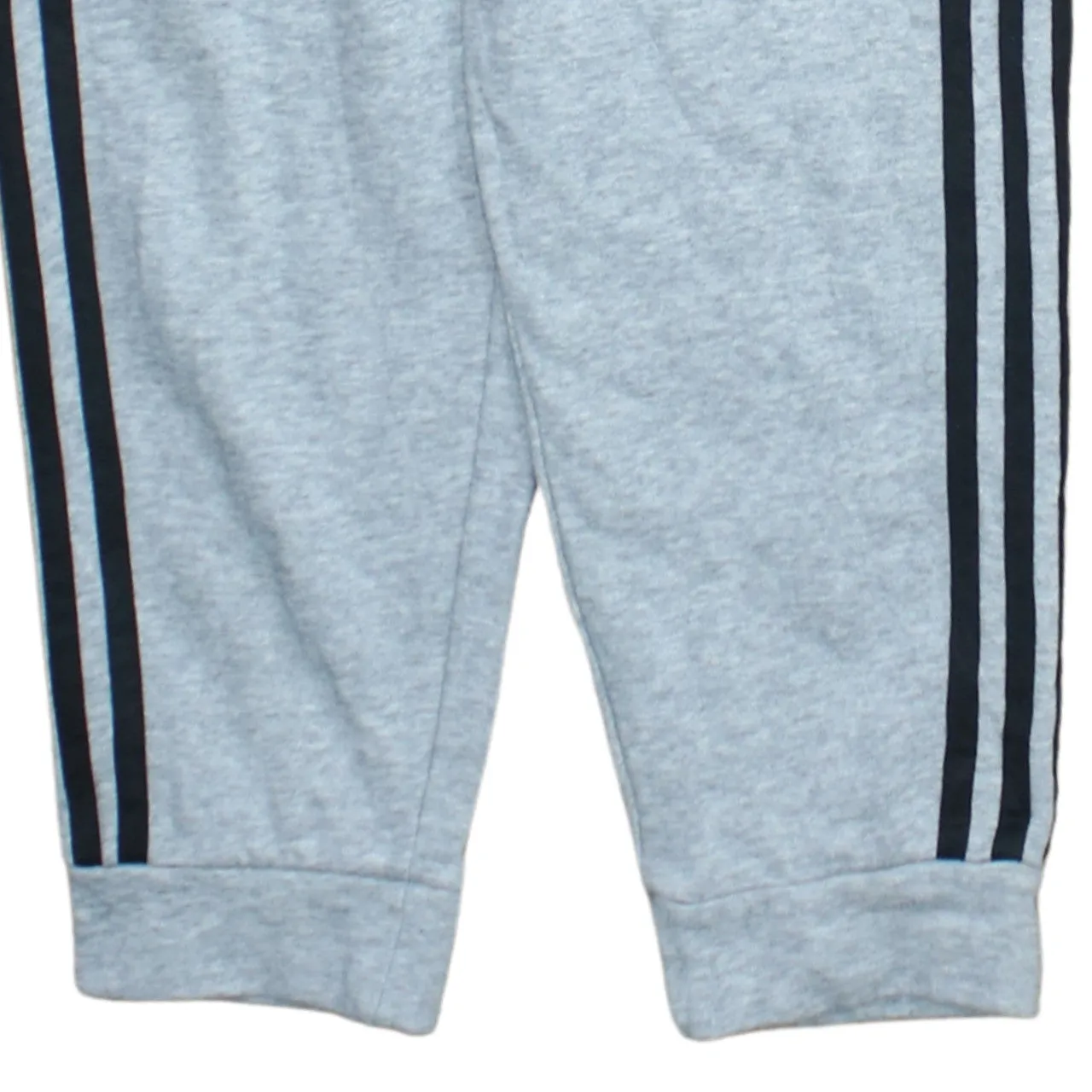 Adidas Light Grey Joggers Women’s Large Three Stripe Leg Embroidered Logo Sweatpants sold by Vintage Club product image thumbnail 4