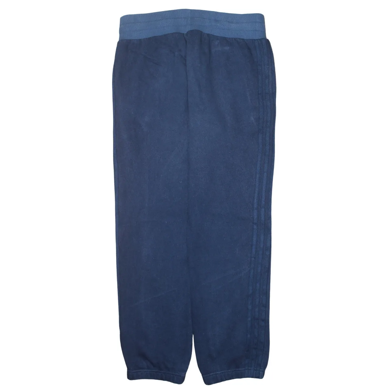 Adidas Navy Blue Joggers Men's Large Trefoil Logo Elastic Waist Cuffed Sweatpants sold by Vintage Club product image thumbnail 2