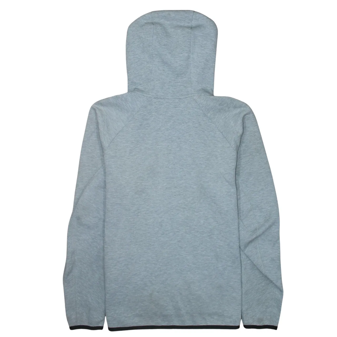 Nike Grey Full Zip Hoodie Men's Medium Printed Logo Split Pocket Casual Sweatshirt sold by Vintage Club product image thumbnail 2