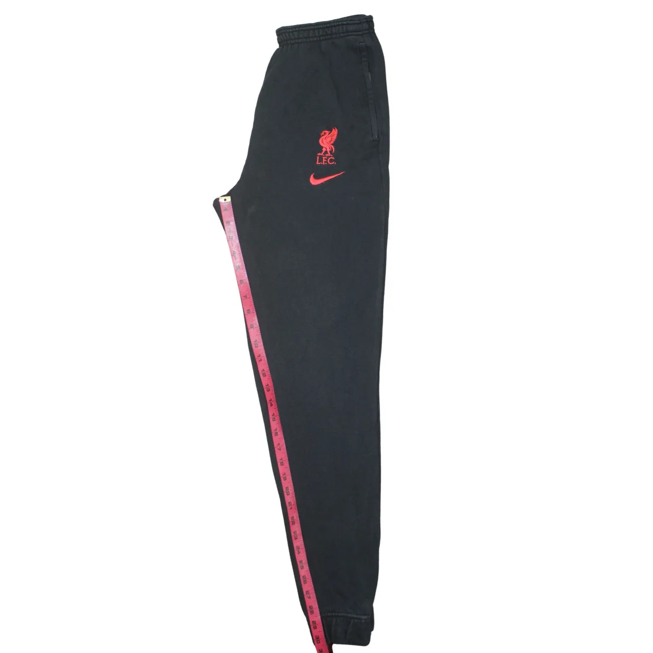 Nike Black Joggers Sweatpants Men's Small Liverpool LFC Embroidered Red Swoosh Trousers sold by Vintage Club product image thumbnail 5