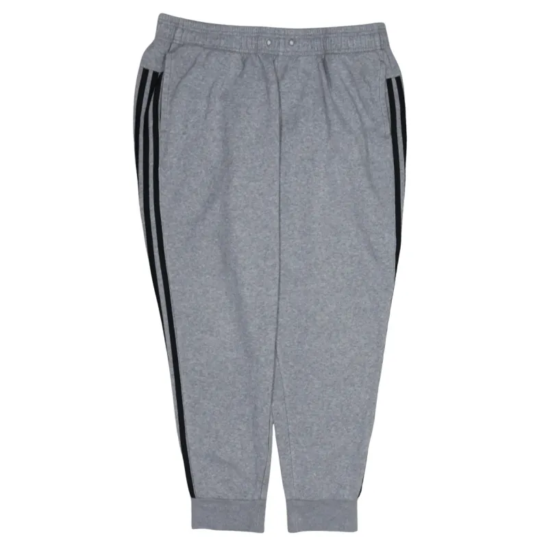 Adidas Grey Joggers Men's XLarge Three Stripe Side Fleece Lined Sweatpants sold by Vintage Club