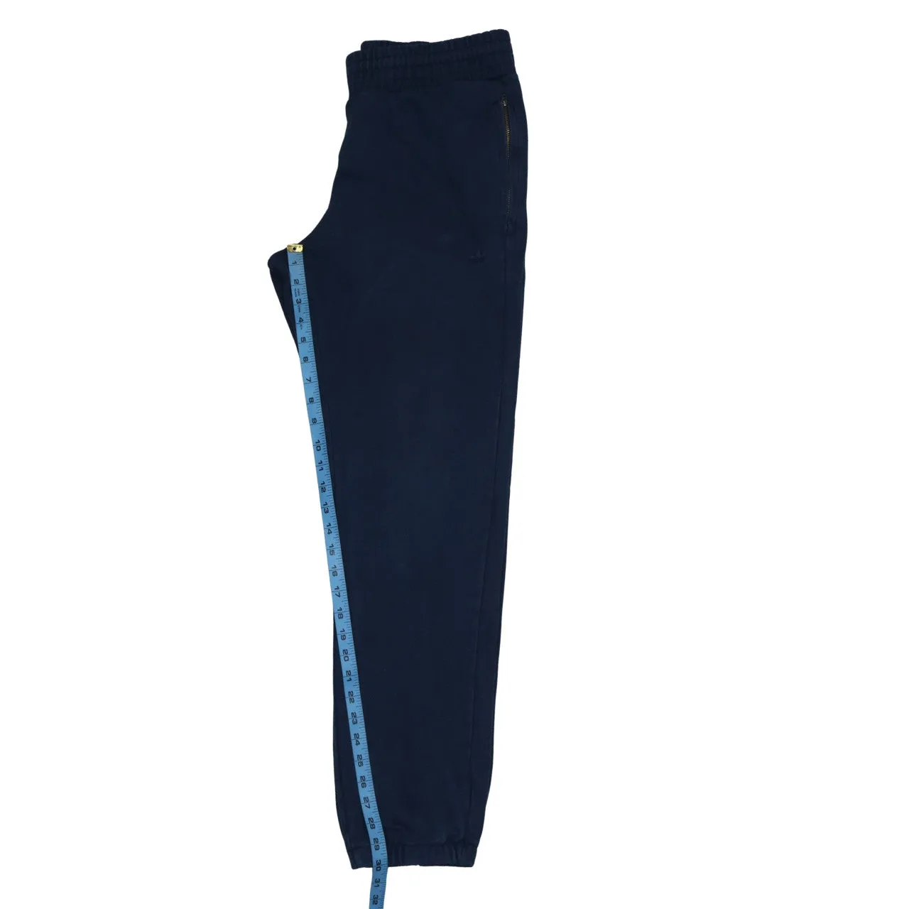 Adidas Navy Blue Joggers Men’s Large Elasticated Waist Zip Pockets Embroidered Logo Sweatpants sold by Vintage Club product image thumbnail 5