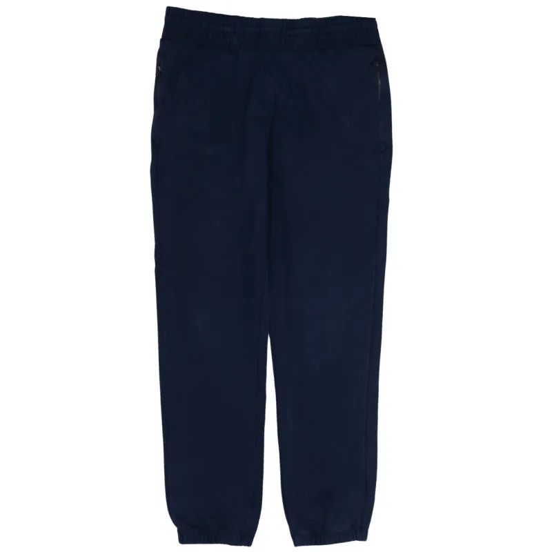 Adidas Navy Blue Joggers Men’s Large Elasticated Waist Zip Pockets Embroidered Logo Sweatpants sold by Vintage Club