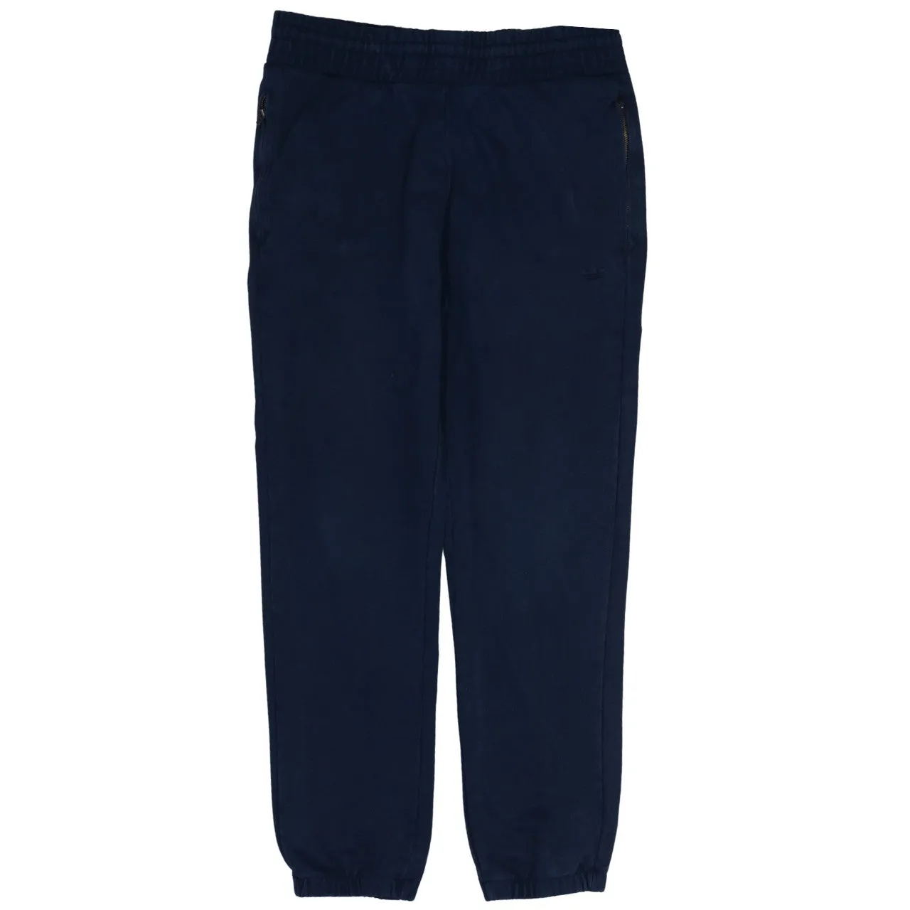 Adidas Navy Blue Joggers Men’s Large Elasticated Waist Zip Pockets Embroidered Logo Sweatpants sold by Vintage Club