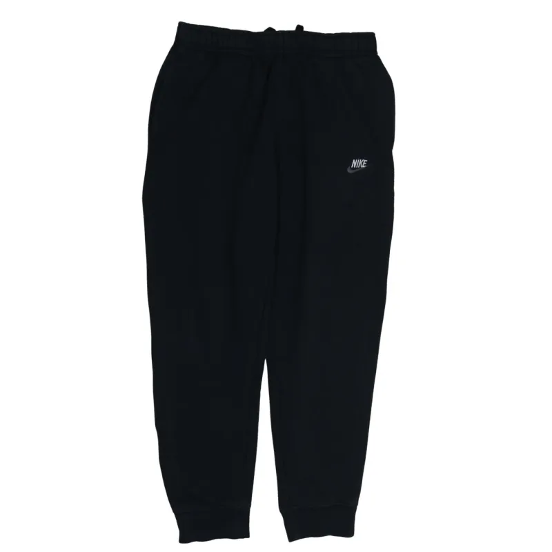 Nike Black Joggers Men's Medium Embroidered Small Logo Elastic Waist Cuffed Sweatpants sold by Vintage Club