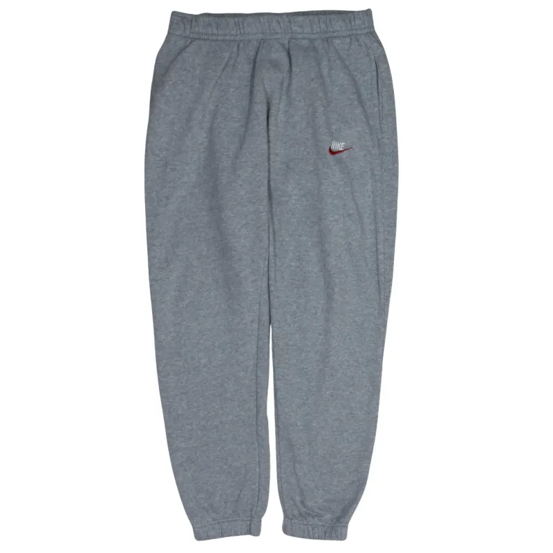 Nike Grey Joggers Sweatpants Men's Medium Embroidered Swoosh Elastic Waist Cuffed Hem sold by Vintage Club