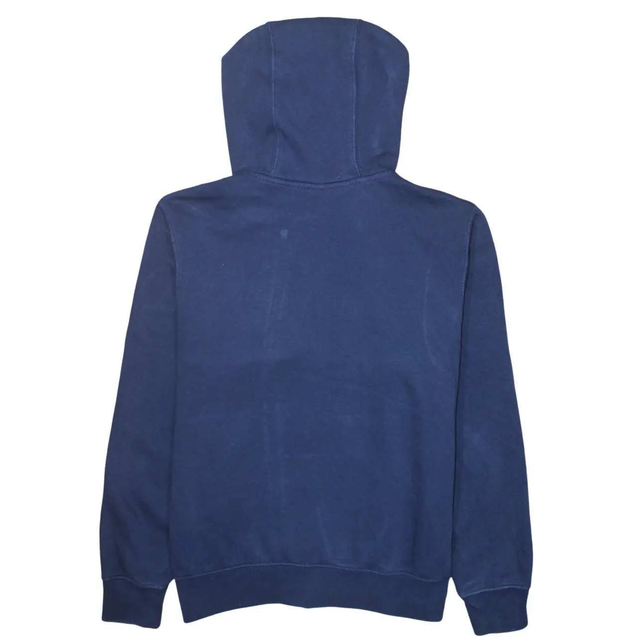 Nike Navy Blue Zip Hoodie Men's Small Embroidered Swoosh Split Pocket Sweatshirt Top sold by Vintage Club product image thumbnail 2