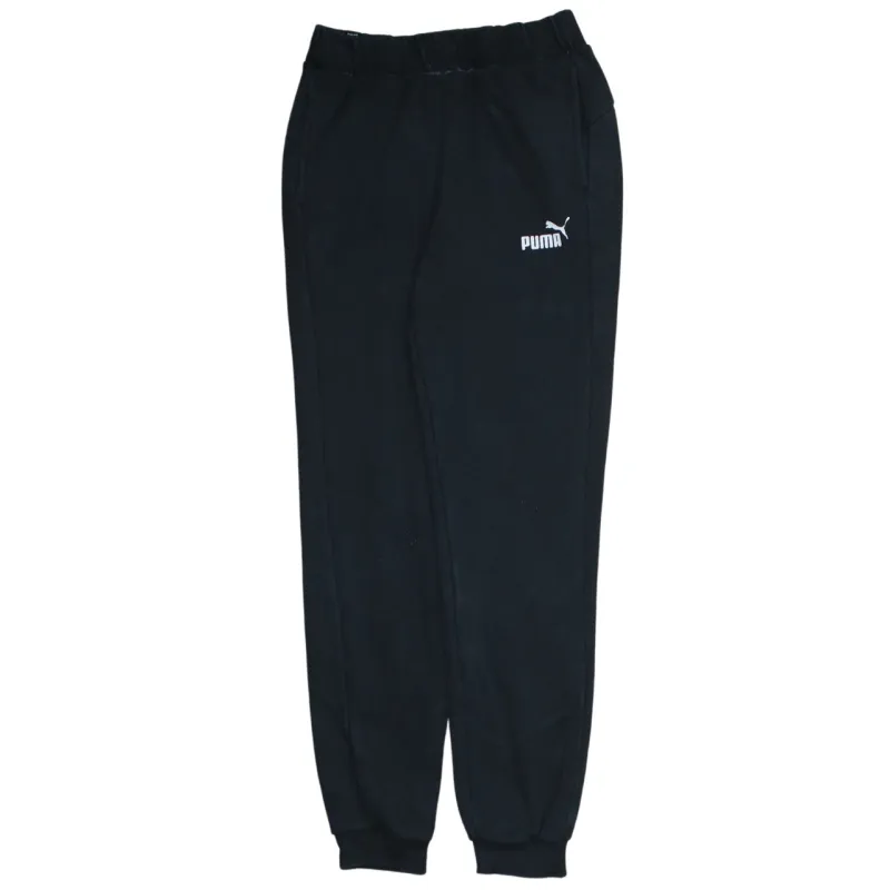 Puma Black Joggers Men’s XLarge Embroidered Logo Elastic Waist Cuffed Fleece Sweatpants sold by Vintage Club