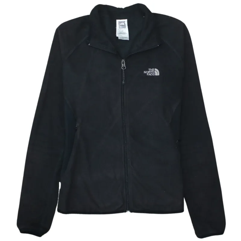 The North Face Black Fleece Jacket Women’s Small Full Zip Embroidered Logo Flight Series Outerwear sold by Vintage Club