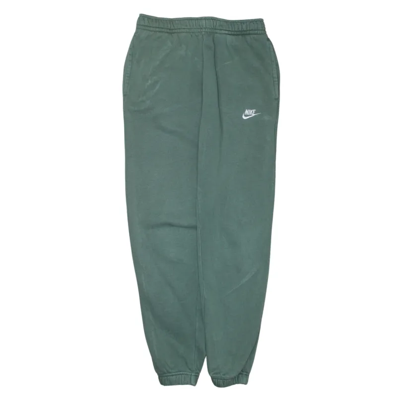 Nike Dark Green Joggers Sweatpants Men's Small Embroidered Swoosh Elastic Cuffs Pockets made by Nike