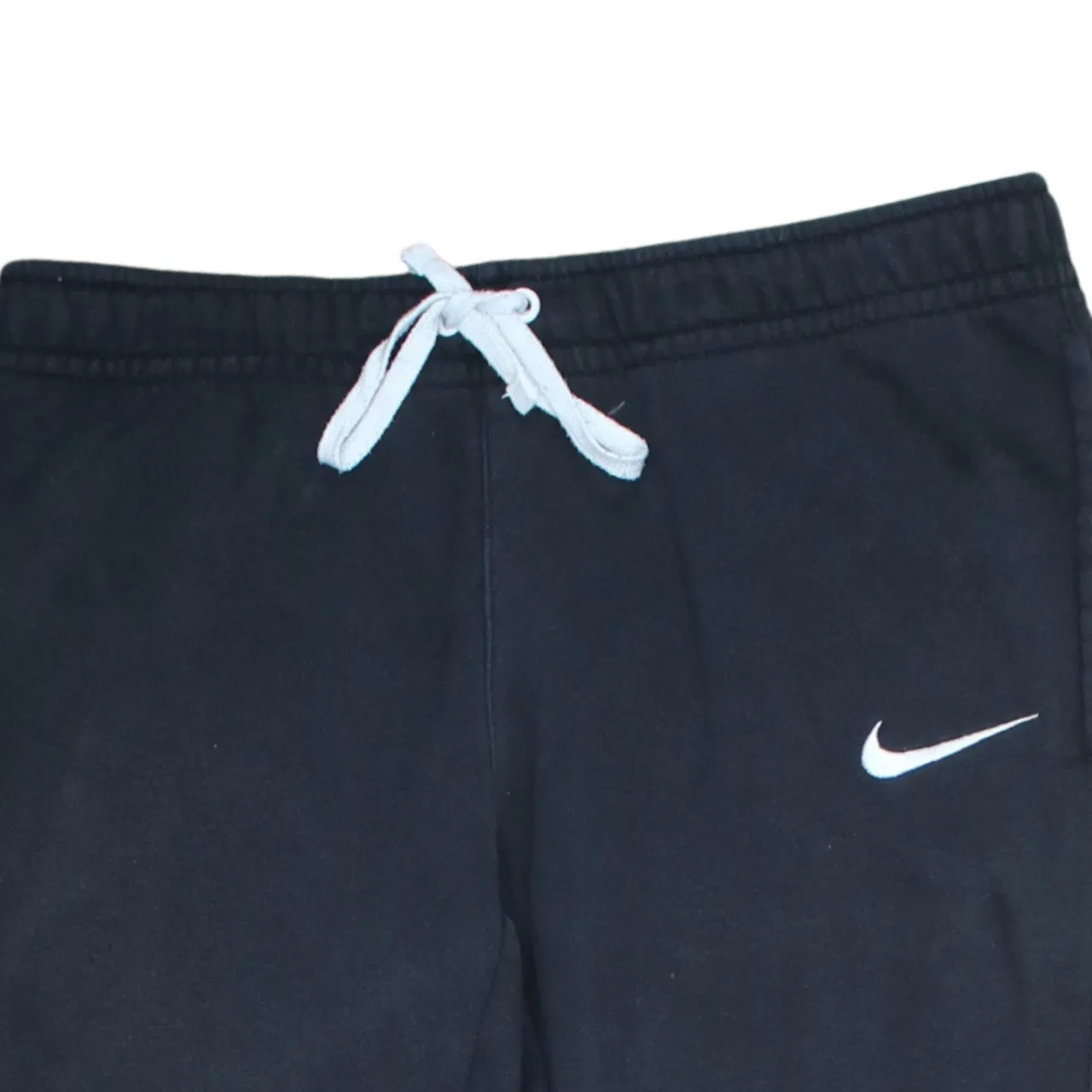 Nike Black Joggers Sweatpants Men’s Medium Embroidered Swoosh Drawstring Waist Cuffed Legs sold by Vintage Club product image thumbnail 3