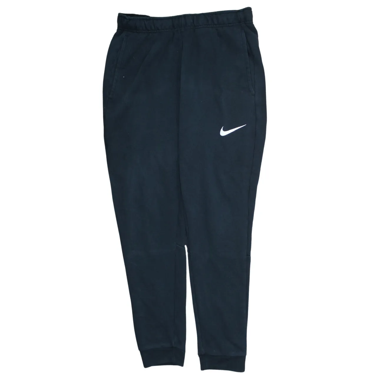 Nike Black Joggers Sweatpants Men’s Medium Dri-FIT Tapered Cuffed Legs Printed Swoosh sold by Vintage Club