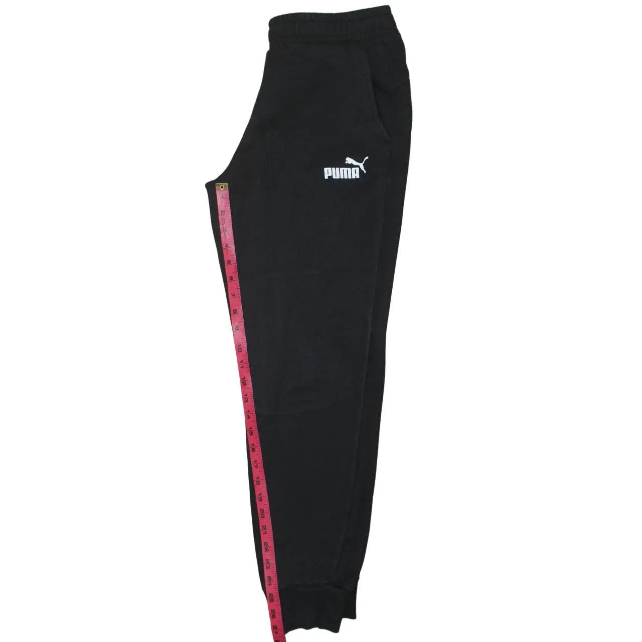 Puma Black Joggers Men’s Medium Printed Logo Elastic Waist Cuffed Hem Sweatpants sold by Vintage Club product image thumbnail 5