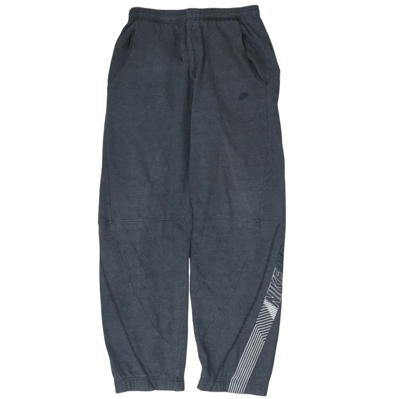 Nike Charcoal Grey Joggers Men’s Small Elastic Cuffs Embroidered Logo Printed Leg Sweatpants made by Nike