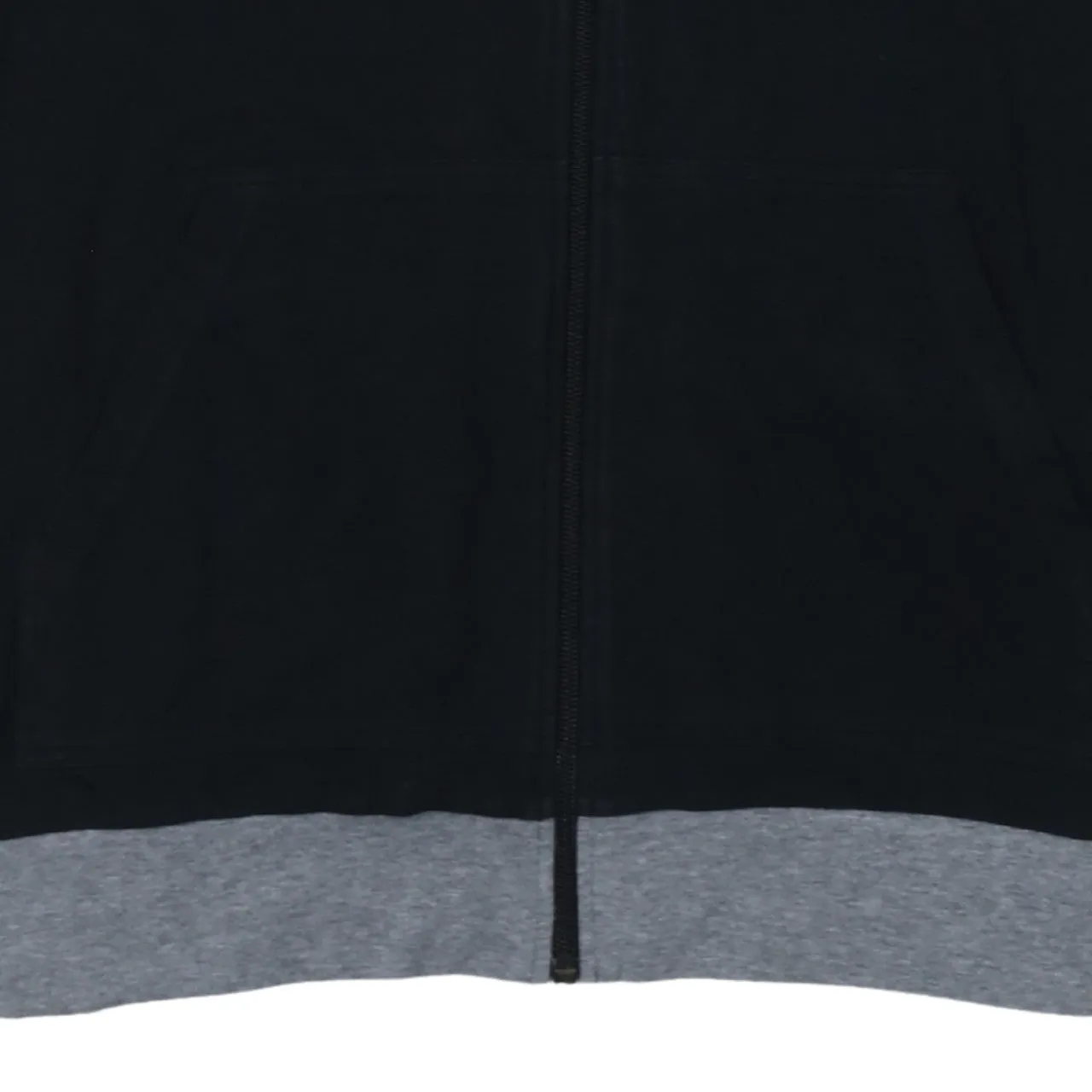 HUGO BOSS Black Zip Hoodie Women’s Medium Embroidered Chest Logo Contrast Grey Trim Top sold by Vintage Club product image thumbnail 4