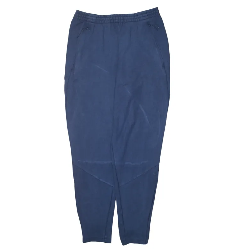 Adidas Navy Blue Joggers Men's Medium Elastic Waist Zip Pockets Tapered Sweatpants sold by Vintage Club