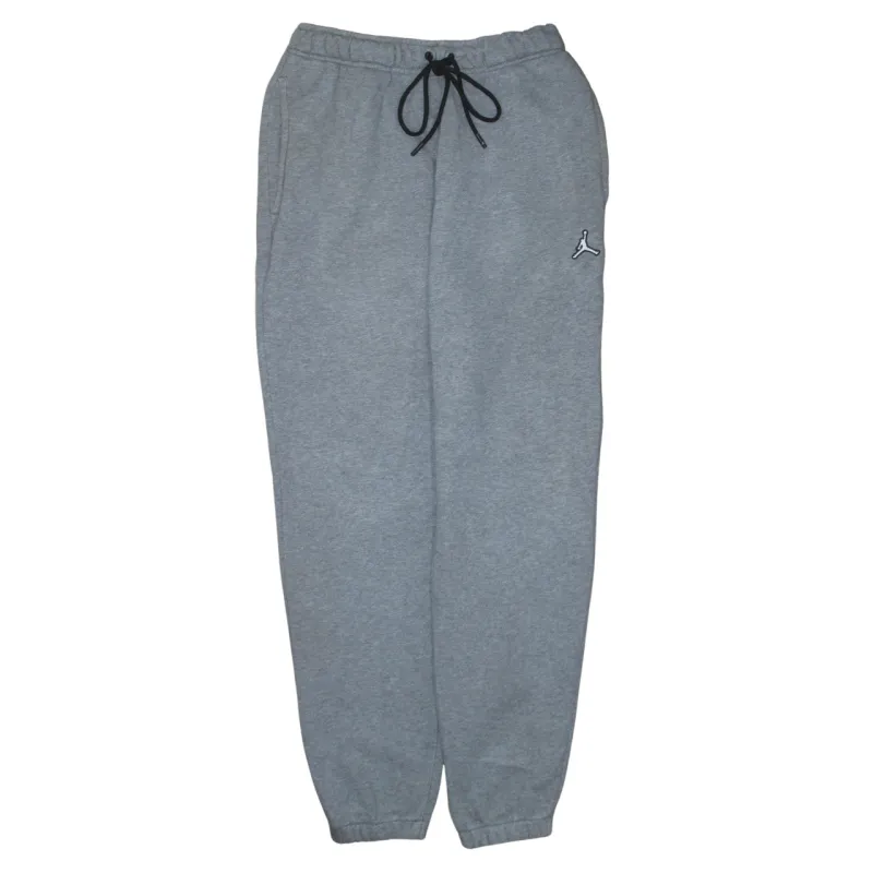 Jordan Grey Joggers Men’s Medium Embroidered Jumpman Logo Drawstring Elastic Cuff Sweatpants sold by Vintage Club