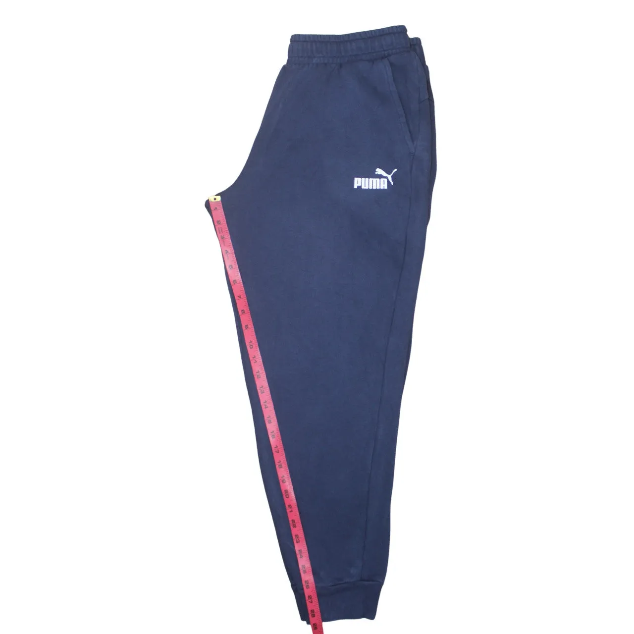 Puma Navy Blue Joggers Men’s XLarge Embroidered Logo Elastic Waist Cuffed Sweatpants sold by Vintage Club product image thumbnail 5