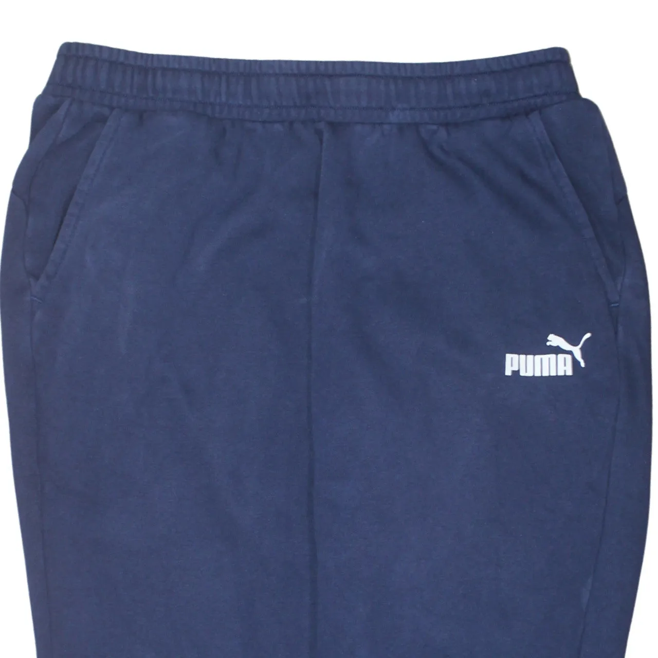 Puma Navy Blue Joggers Men’s XLarge Embroidered Logo Elastic Waist Cuffed Sweatpants sold by Vintage Club product image thumbnail 3