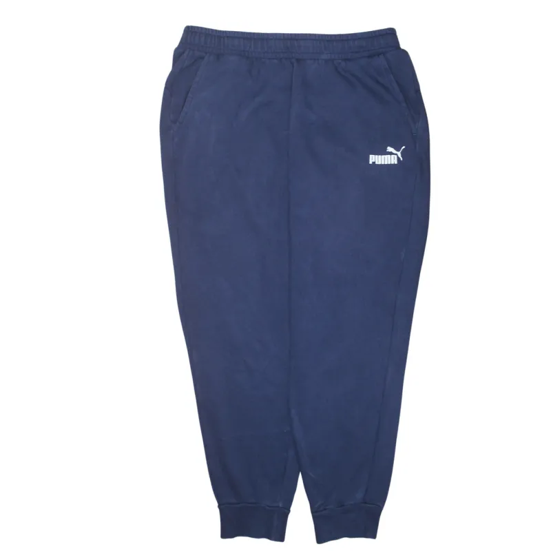 Puma Navy Blue Joggers Men’s XLarge Embroidered Logo Elastic Waist Cuffed Sweatpants sold by Vintage Club