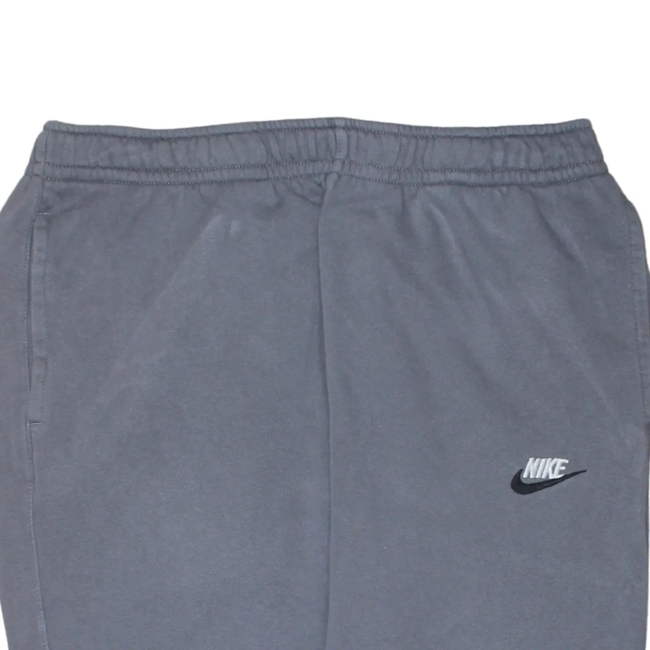 Nike Grey Joggers Men's Medium Embroidered Swoosh Elastic Waist Cuffed Sweatpants sold by Vintage Club product image thumbnail 3