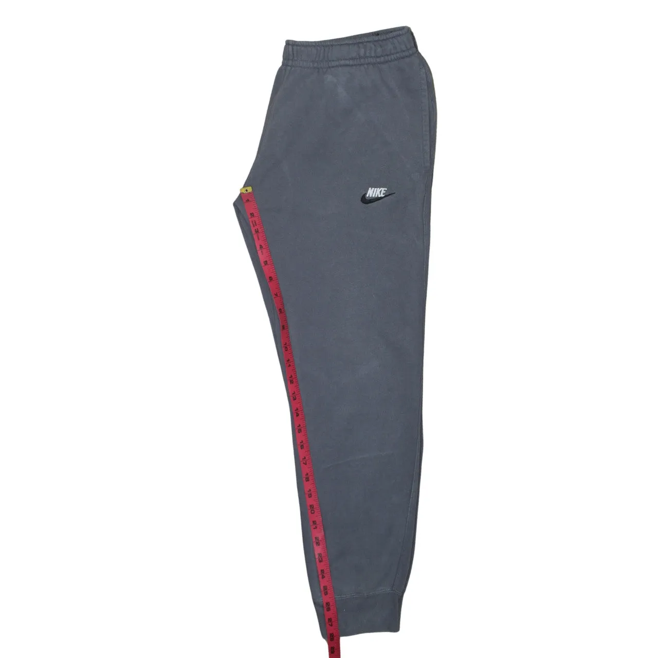 Nike Grey Joggers Men's Medium Embroidered Swoosh Elastic Waist Cuffed Sweatpants sold by Vintage Club product image thumbnail 5