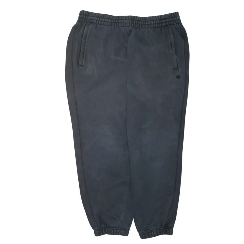 Adidas Faded Black Joggers Men’s XLarge Elasticated Cuffs Waist Minimal Logo Sweatpants sold by Vintage Club