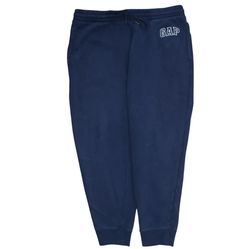 Gap Navy Blue Joggers Men’s XLarge Embroidered Logo Elastic Waist Cuffed Sweatpants made by GAP