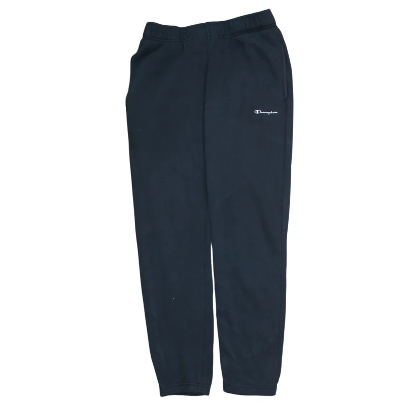Champion Black Joggers Men’s Small Embroidered Script Logo Elastic Waist Cuffed Sweatpants sold by Vintage Club