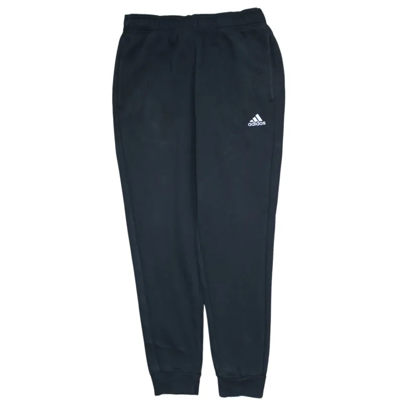 Adidas Black Joggers Men’s Medium Embroidered Logo Elastic Waist Cuffed Sweatpants sold by Vintage Club