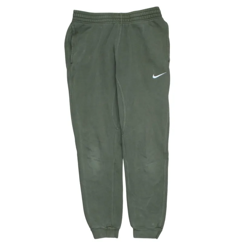 Nike Olive Green Joggers Men’s Small Embroidered Swoosh Elastic Waist Cuffed Sweatpants made by Nike