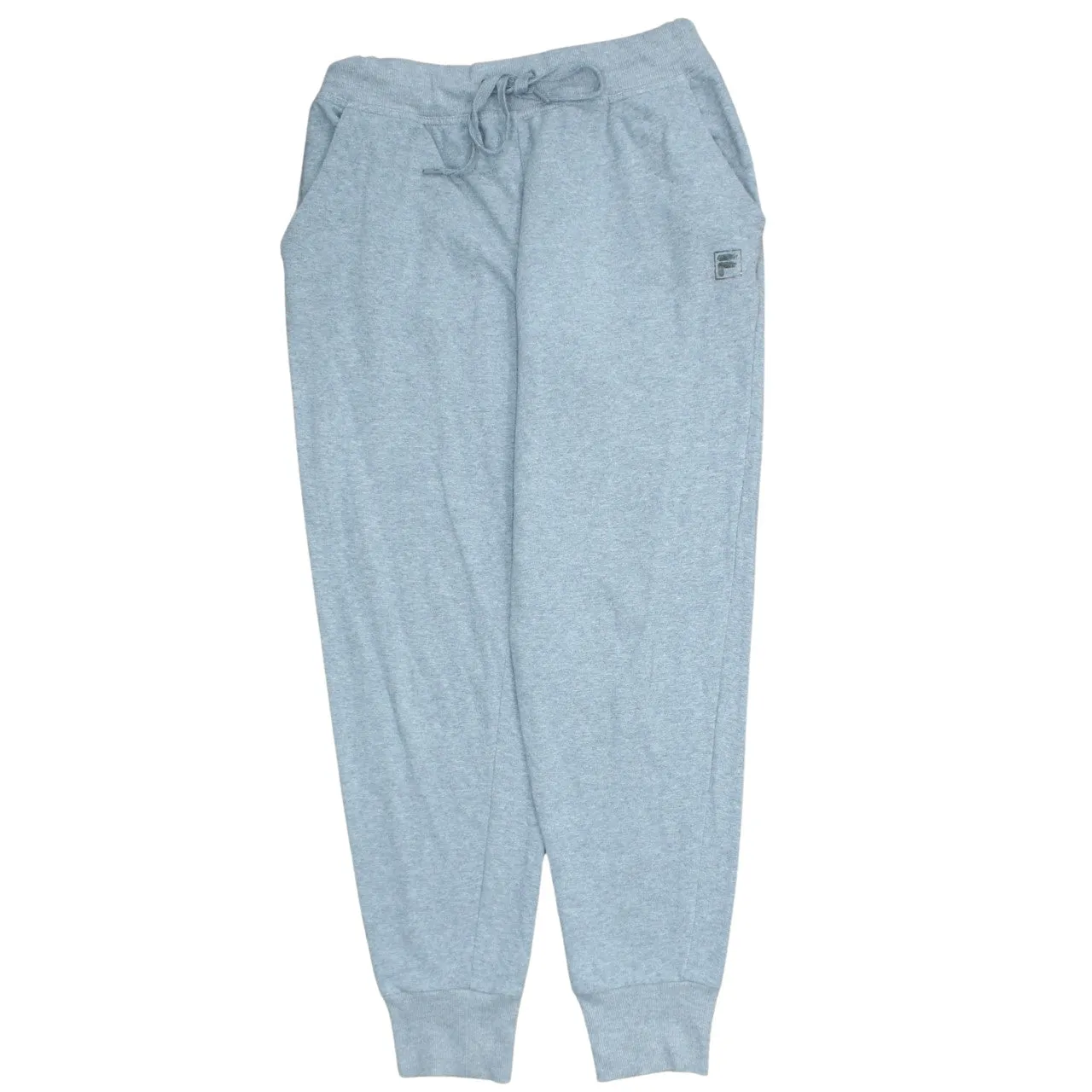 Fila Light Grey Joggers Men's Medium Drawstring Waist Cuffed Hem Small Logo Sweatpants sold by Vintage Club