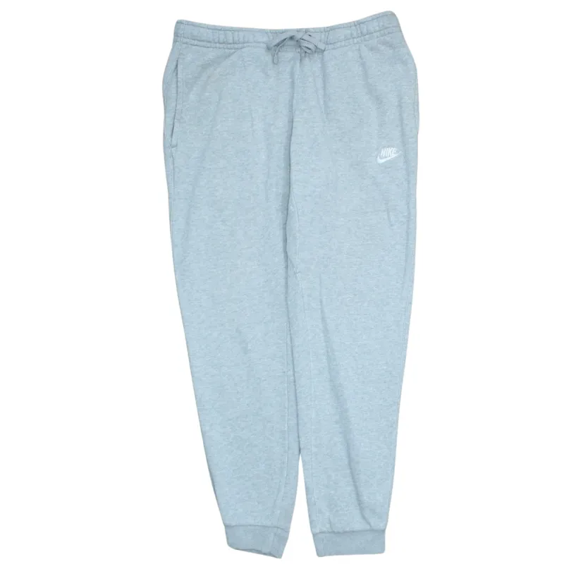 Nike Light Grey Joggers Men’s Medium Embroidered Swoosh Elastic Waist Cuffed Sweatpants made by Nike