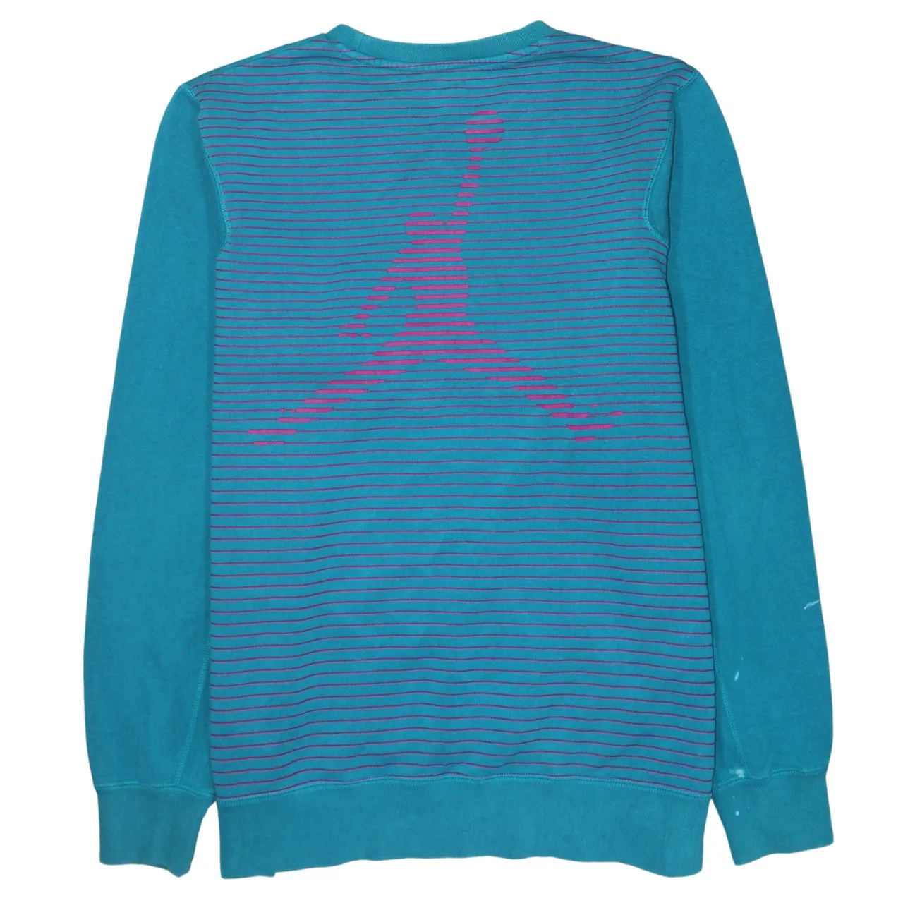 Jordan Teal Blue Sweatshirt Men's XLarge Printed Jumpman Back Logo Crewneck Pullover Top sold by Vintage Club product image thumbnail 2