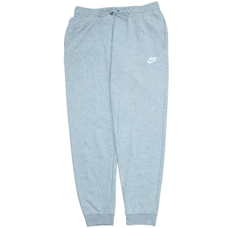 Nike Light Grey Joggers Sweatpants Men’s Medium Printed Swoosh Logo Cuffed Lounge Bottoms sold by Vintage Club
