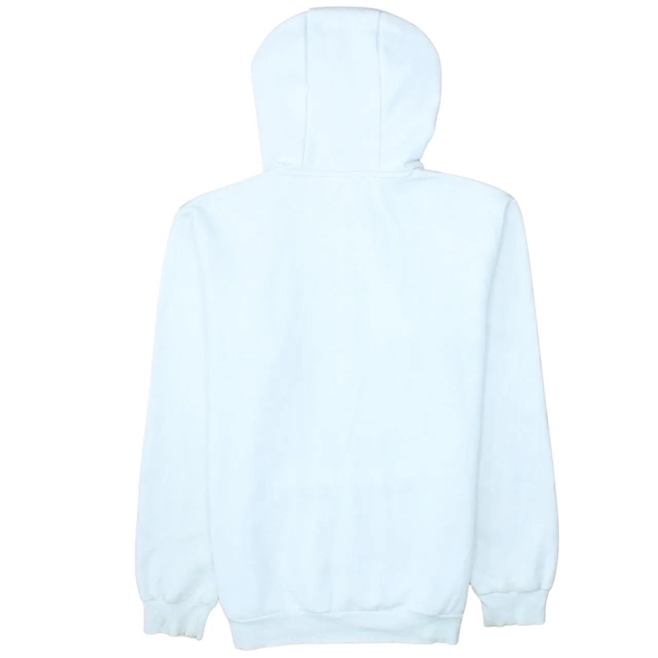 Adidas White Hoodie Men's Small Printed Chest Logo Front Pocket Pullover Sweatshirt sold by Vintage Club product image thumbnail 2
