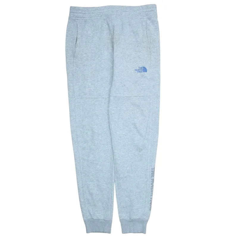 The North Face Light Grey Joggers Men’s Small Printed Logos Cuffed Sweatpants made by The North Face