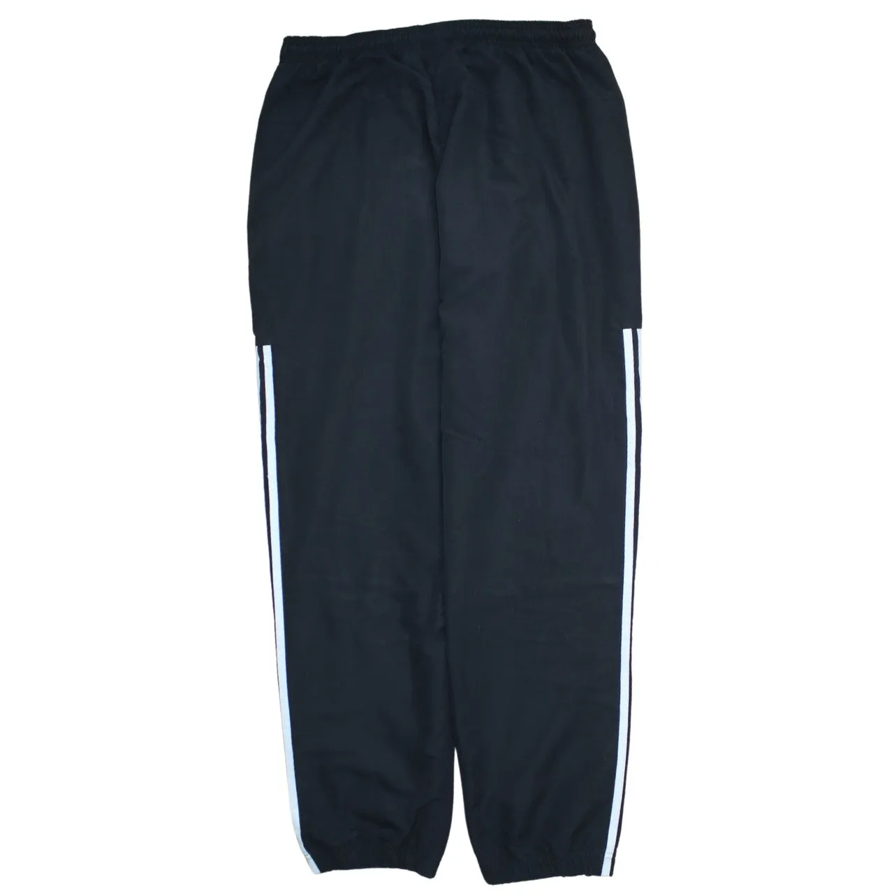 Adidas Black Joggers Men's Large Embroidered Logo Three Stripe Elasticated Cuff Track Pants sold by Vintage Club product image thumbnail 2