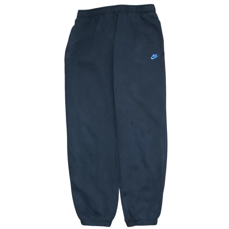 Nike Navy Blue Joggers Men’s Medium Embroidered Swoosh Elasticated Waist Cuffed Sweatpants sold by Vintage Club