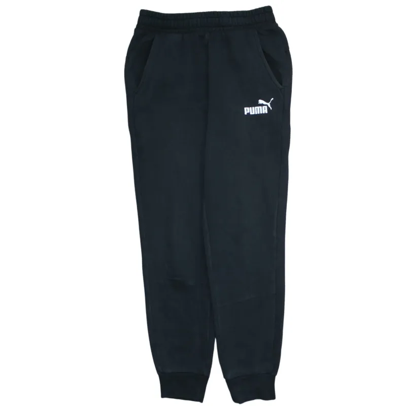Puma Black Joggers Men’s 28 Printed Logo Elastic Waist Cuffed Fleece Sweatpants sold by Vintage Club