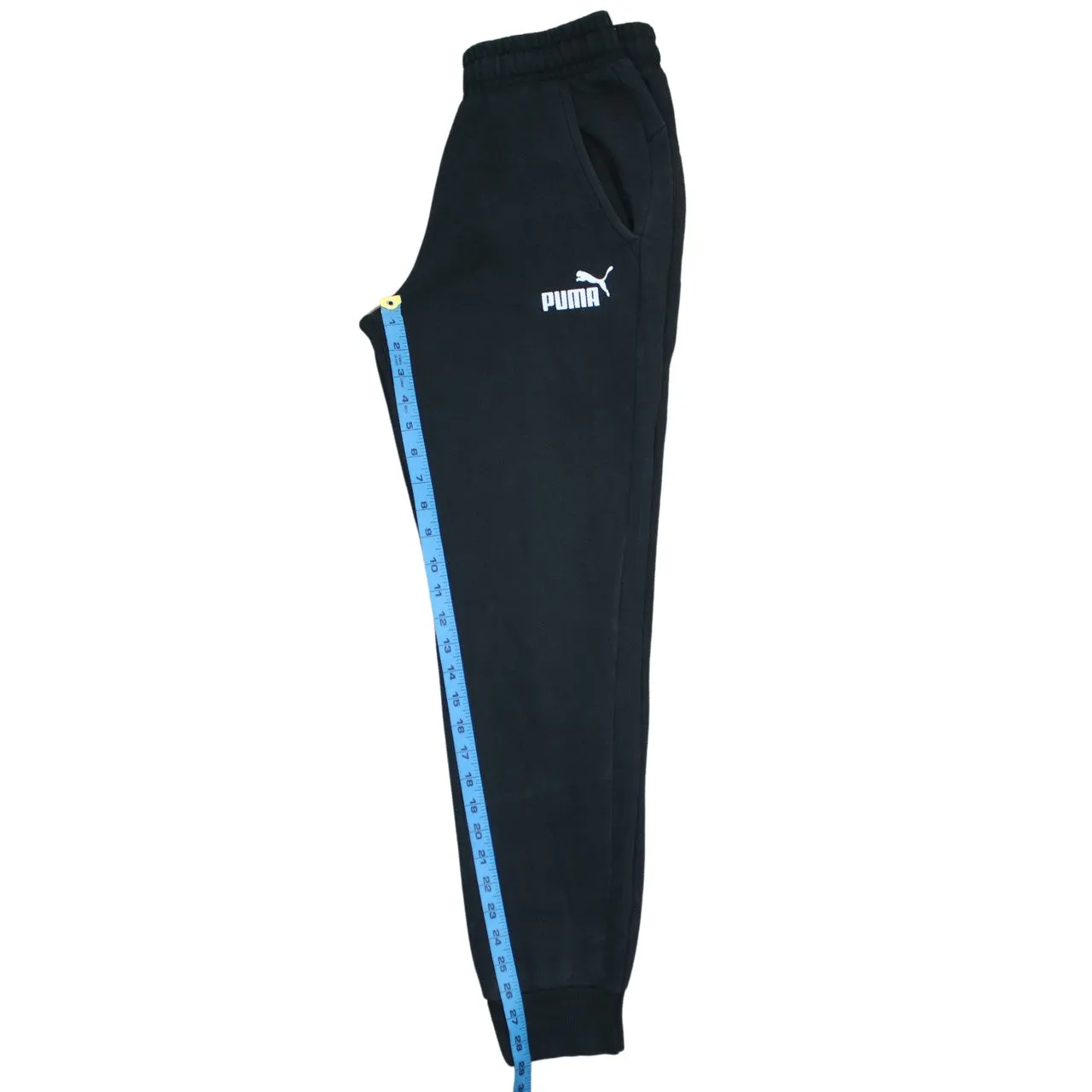 Puma Black Joggers Men’s 28 Printed Logo Elastic Waist Cuffed Fleece Sweatpants sold by Vintage Club product image thumbnail 5