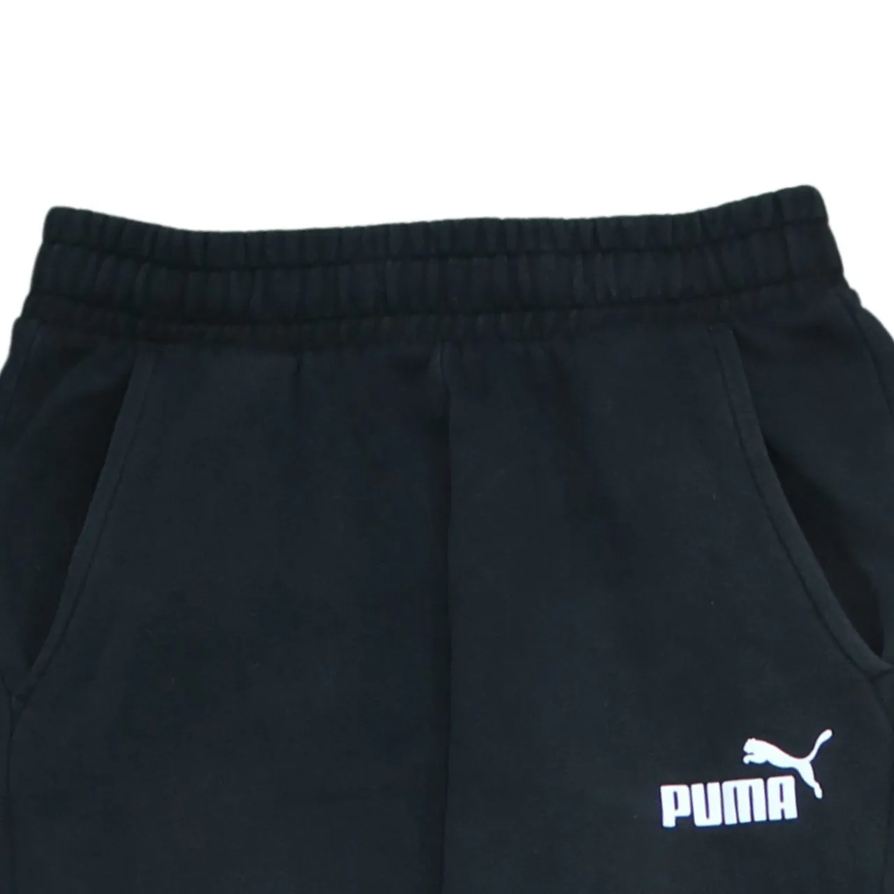 Puma Black Joggers Men’s 28 Printed Logo Elastic Waist Cuffed Fleece Sweatpants sold by Vintage Club product image thumbnail 3