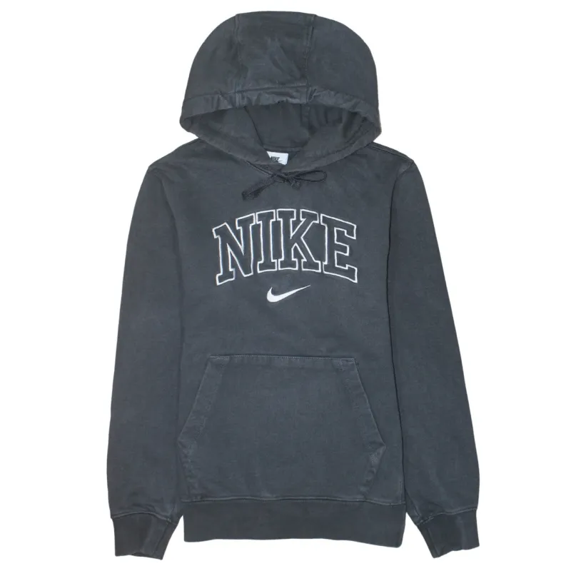 Nike Faded Black Hoodie Men's XSmall Embroidered Logo Front Pocket Pullover Sweatshirt sold by Vintage Club