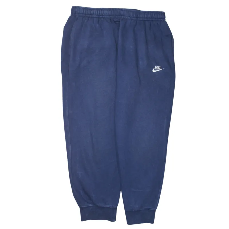 Nike Navy Blue Joggers Men’s XLarge Embroidered Swoosh Elastic Waist Cuffed Sweatpants sold by Vintage Club